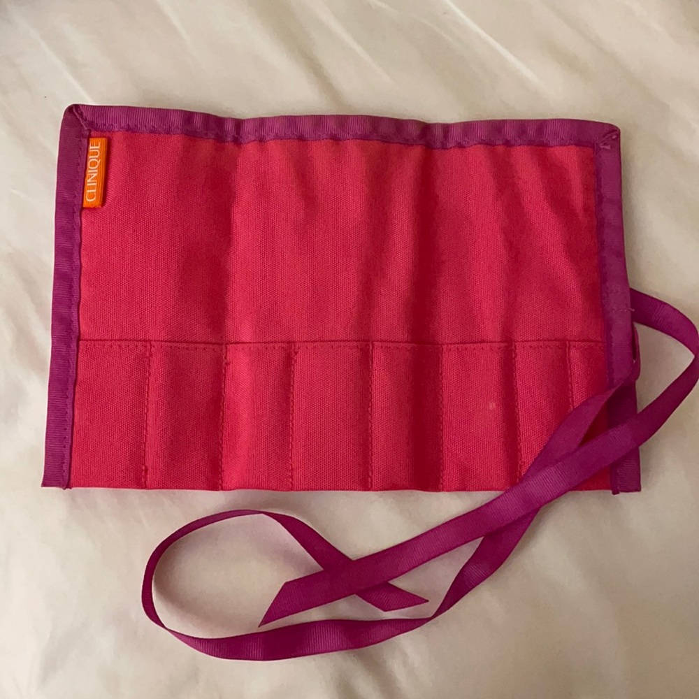 Clinique makeup brush travel bag holder pouch